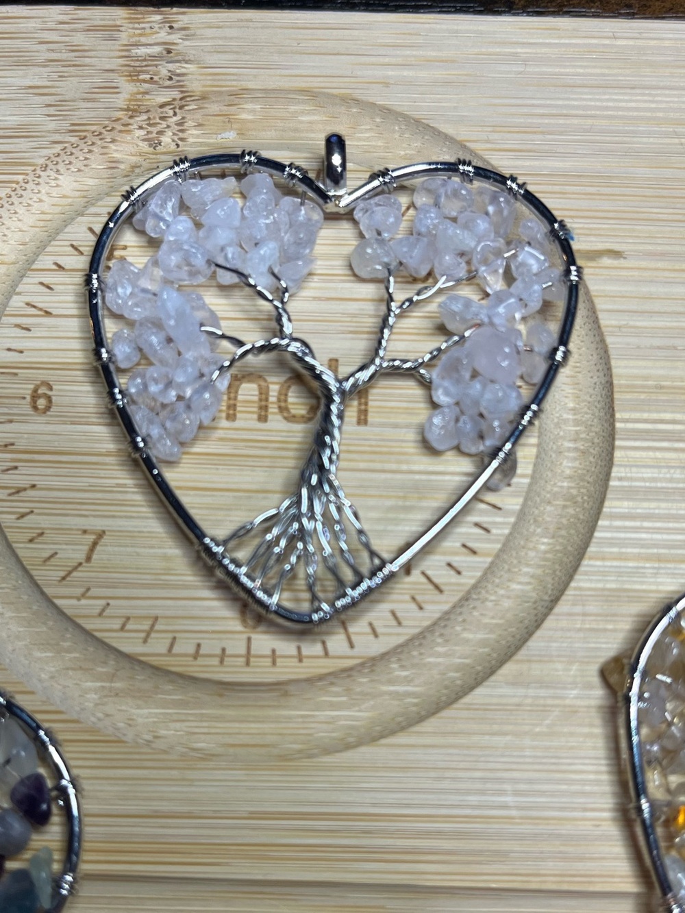 🤍 Clear Quartz Heart Pendant